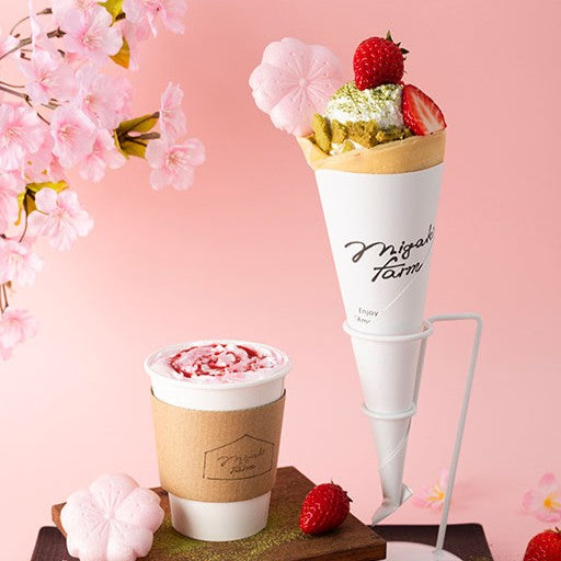 MIGAKI FARM SHOP&CAFE 閖上店」春限定クレープ＆ドリンク登場