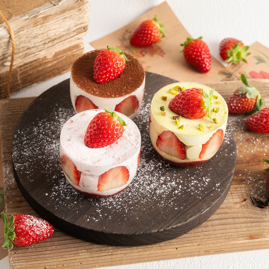 いちごの季節到来!ミガキイチゴのカップドルチェ3種 11/22(土)新発売