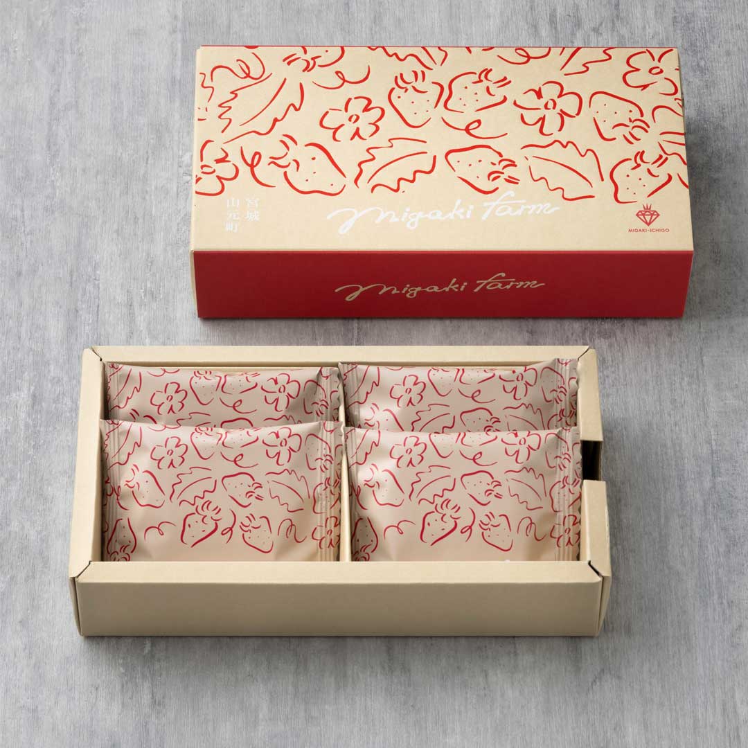 いちごミルクサンドクッキー(1箱4個入)