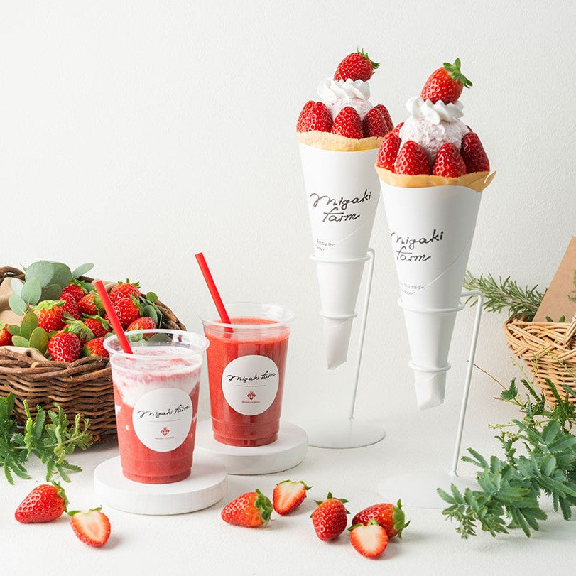 いちごの季節到来！「ミガキイチゴクレープ」「ミガキイチゴフレッシュジュース」11/22(土)新発売